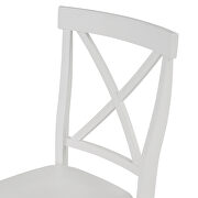 5-pieces set white solid wood table with 4 chairs by La Spezia additional picture 10