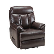 Lift chair and power brown pu leather living room heavy duty reclining mechanism by La Spezia additional picture 6