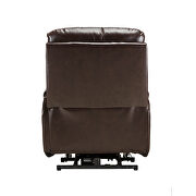 Lift chair and power brown pu leather living room heavy duty reclining mechanism by La Spezia additional picture 8