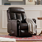 Lift chair and power brown pu leather living room heavy duty reclining mechanism by La Spezia additional picture 9