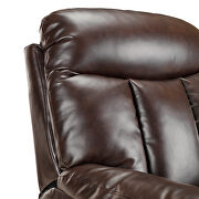 Lift chair and power brown pu leather living room heavy duty reclining mechanism by La Spezia additional picture 10