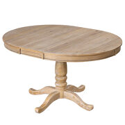 Natural wood wash modern dining table set: round table and 4 chairs by La Spezia additional picture 9