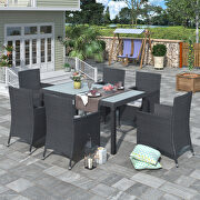 7-piece outdoor wicker dining set by La Spezia additional picture 12