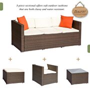 Brown rattan patio furniture 4 piece set by La Spezia additional picture 12