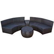 4-piece patio furniture sets, sectional furniture wicker sofa set by La Spezia additional picture 4