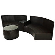 4-piece patio furniture sets, sectional furniture wicker sofa set by La Spezia additional picture 6