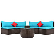 4-piece patio furniture sets, sectional furniture wicker sofa set by La Spezia additional picture 9
