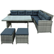 6-piece patio furniture set outdoor sectional sofa with glass table by La Spezia additional picture 13