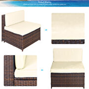 7-piece rattan sectional garden furniture corner sofa set by La Spezia additional picture 11