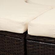 Round outdoor sectional sofa set rattan daybed sunbed with retractable canopy by La Spezia additional picture 15