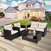 4 pieces set for patio lawn & garden outdoor chair, sofa and table by La Spezia additional picture 9