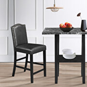 5 piece dining set with black table and matching chairs by La Spezia additional picture 19