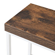 Kitchen island set with drop leaf and 2 seatings dining table set in white/ rustic brown by La Spezia additional picture 13