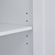 Kitchen island set with drop leaf and 2 seatings dining table set in white/ rustic brown by La Spezia additional picture 6