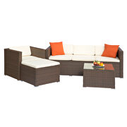 Brown rattan patio furniture 4 piece set by La Spezia additional picture 17
