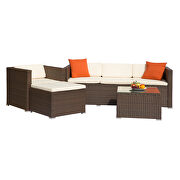 Brown rattan patio furniture 4 piece set by La Spezia additional picture 9