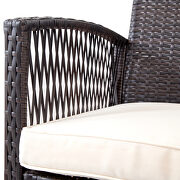 Brown rattan chair, sofa and table patio 8 piece set by La Spezia additional picture 8