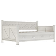 Modern and rustic casual style twin size daybed with 2 large drawers by La Spezia additional picture 12