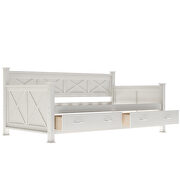Modern and rustic casual style twin size daybed with 2 large drawers additional photo 4 of 13