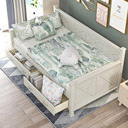 Modern and rustic casual style twin size daybed with 2 large drawers by La Spezia additional picture 8