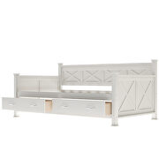 Modern and rustic casual style twin size daybed with 2 large drawers by La Spezia additional picture 10
