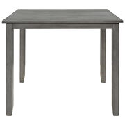 5-piece dining table set industrial gray wooden kitchen table and 4 chairs by La Spezia additional picture 3