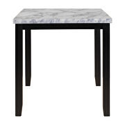 Faux marble 5-piece dining set table with 4 thicken cushion dining chairs by La Spezia additional picture 7