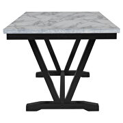 6-piece dining marble top table with 4 chairs and bench by La Spezia additional picture 4