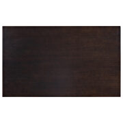 6-piece dining table, chair and bench set with special shaped legs in espresso by La Spezia additional picture 14