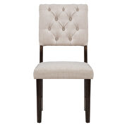 6-piece dining table, chair and bench set with special shaped legs in espresso by La Spezia additional picture 4