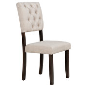 6-piece dining table, chair and bench set with special shaped legs in espresso by La Spezia additional picture 5