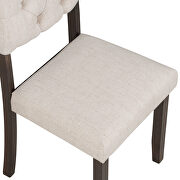 6-piece dining table, chair and bench set with special shaped legs in espresso by La Spezia additional picture 7