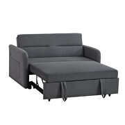 Gray fabric twins sofa bed with usb by La Spezia additional picture 12