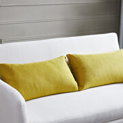 Cream white fabric twins sofa bed with usb by La Spezia additional picture 3