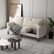 Modern living room furniture sofa in beige fabric by La Spezia additional picture 2