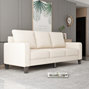 Modern living room furniture sofa in beige fabric by La Spezia additional picture 4