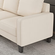 Modern living room furniture sofa in beige fabric by La Spezia additional picture 6