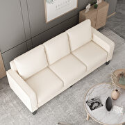 Modern living room furniture sofa in beige fabric by La Spezia additional picture 7
