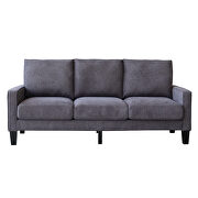 Modern living room furniture sofa in dark gray fabric by La Spezia additional picture 3