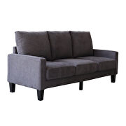 Modern living room furniture sofa in dark gray fabric by La Spezia additional picture 4