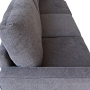 Modern living room furniture sofa in dark gray fabric by La Spezia additional picture 5