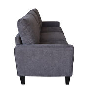 Modern living room furniture sofa in dark gray fabric by La Spezia additional picture 7