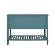 Teal wood console table with drawers and shelves by La Spezia additional picture 10