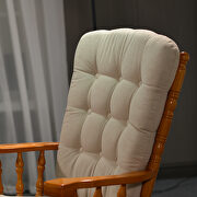 Antipinching glider chair with ottoman in antique espresso by La Spezia additional picture 6