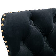 Black velvet swivel barstools with comfortable tufted back, set of 2 by La Spezia additional picture 5