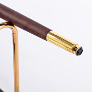 Beige fabric nailhead trim gold decoration bar stools, set of 2 by La Spezia additional picture 12