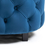 Blue velvet classical barrel chair by La Spezia additional picture 7