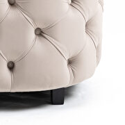 Khaki velvet classical barrel chair by La Spezia additional picture 2
