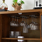 Rustic wood wine cabinet with storage multifunctional floors by La Spezia additional picture 2