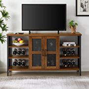 Rustic wood wine cabinet with storage multifunctional floors by La Spezia additional picture 4